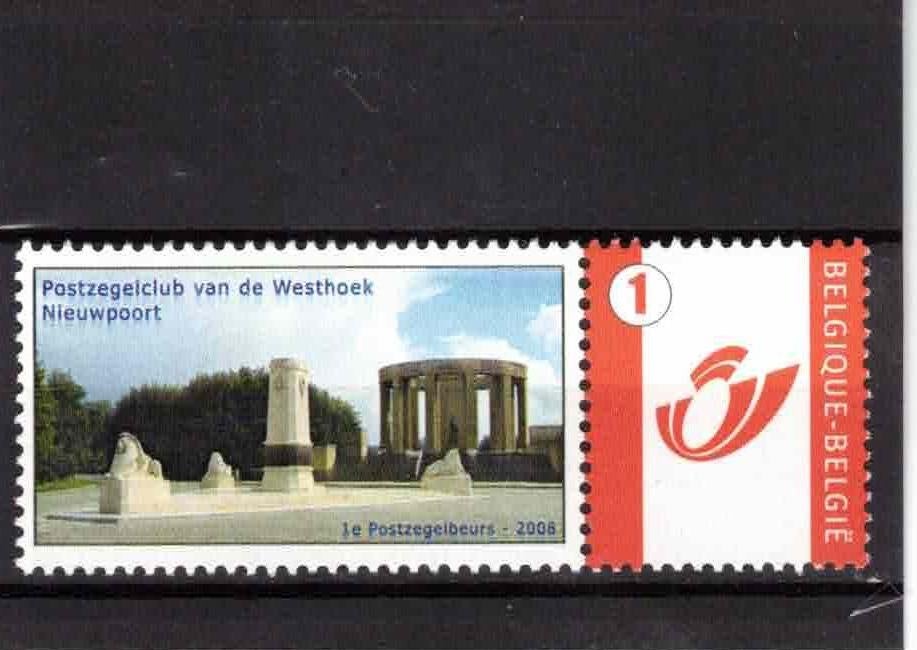 postzegels belgie postzegelbeurs nieuwpoort 2008 xx, Postzegels en Munten, Orginele gom, Ophalen of Verzenden, Zonder stempel