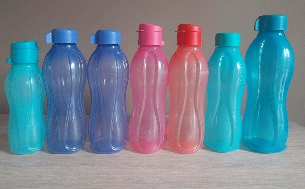Tupperware ecoflessen, Huis en Inrichting, Gebruikt, Overige kleuren, 500 ml, Ophalen of Verzenden