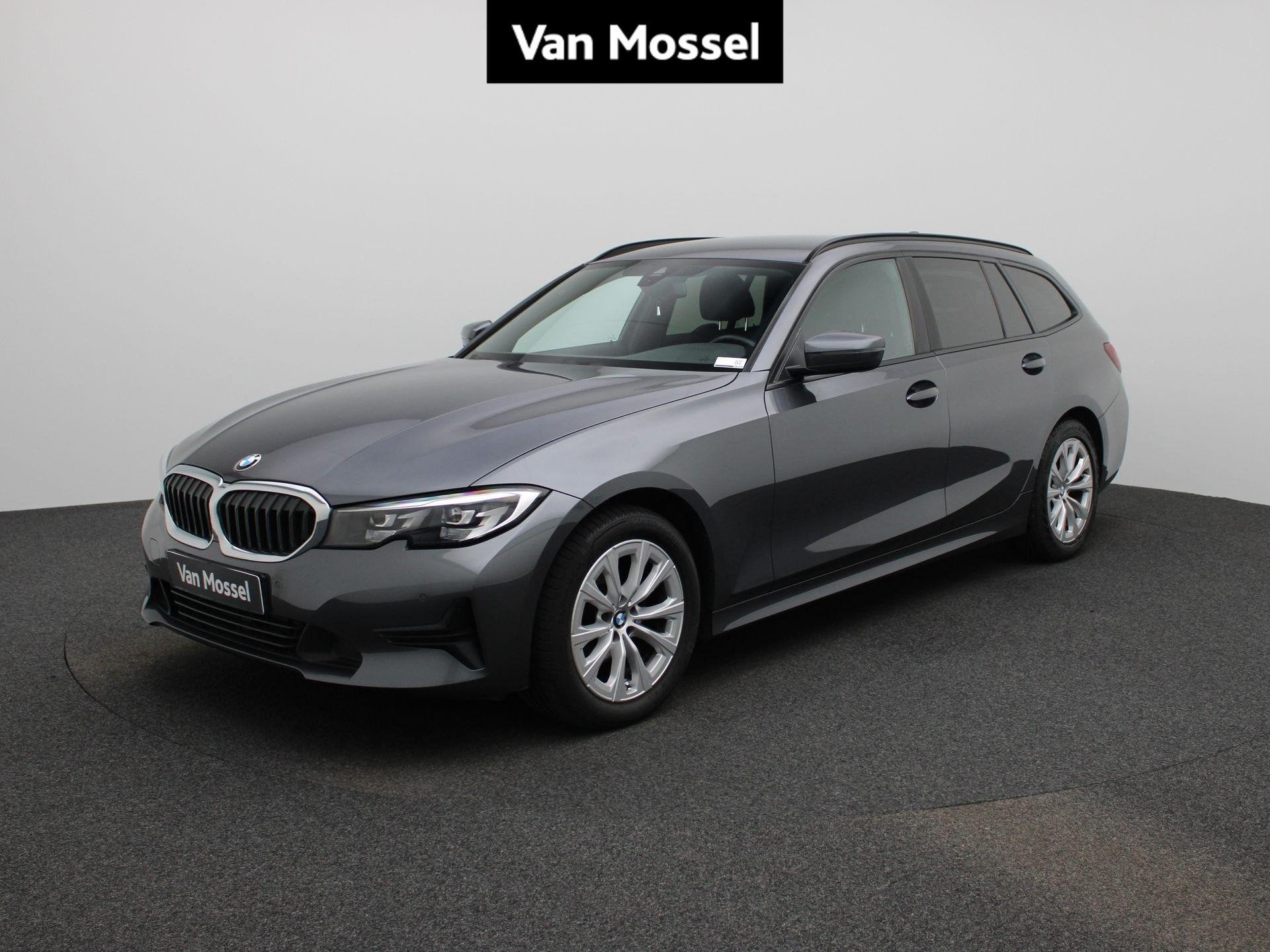 BMW 3 Reeks Touring 318d (100 kW) TREKHAAK | LEDER + zetelve, Zwart, Bedrijf, 5 deurs, 133 g/km