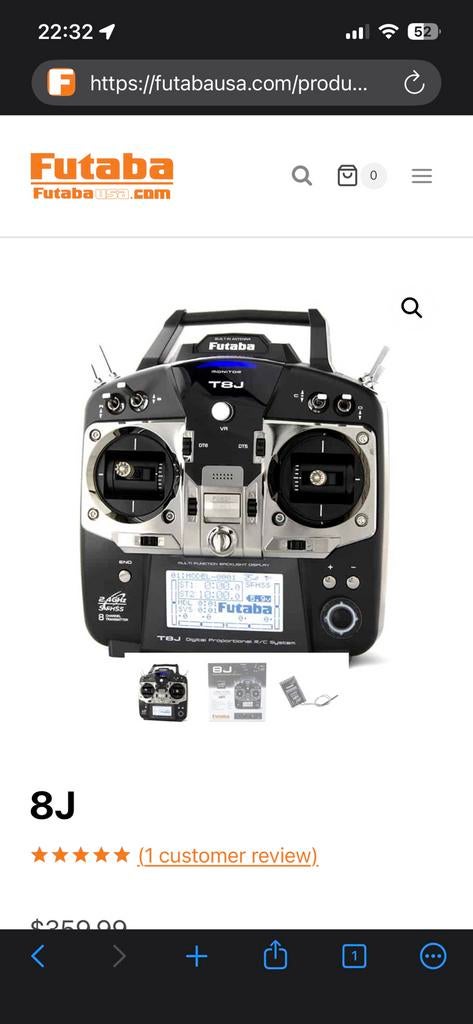 Drone zender futaba t8j, Enlèvement, Comme neuf