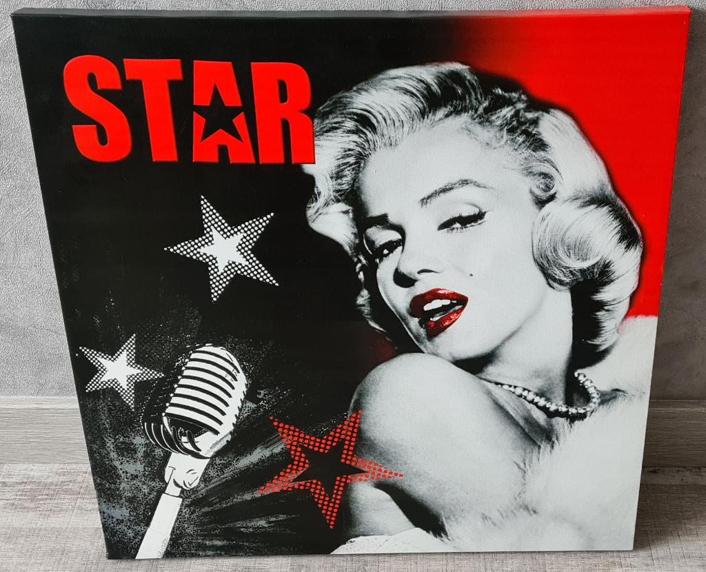 Cadre décoration Marilyn Monroe 50x50, Enlèvement, Neuf, Synthétique