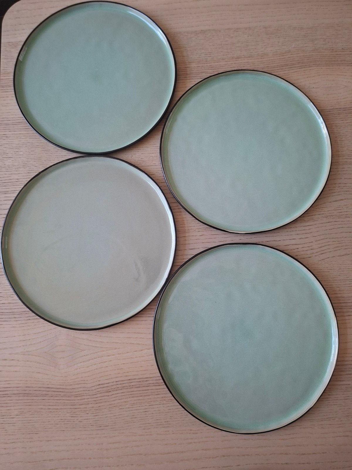 4 x dinerbord 26,5cm, groen, table tales gusta, Enlèvement, Poterie, Assiettes(s)