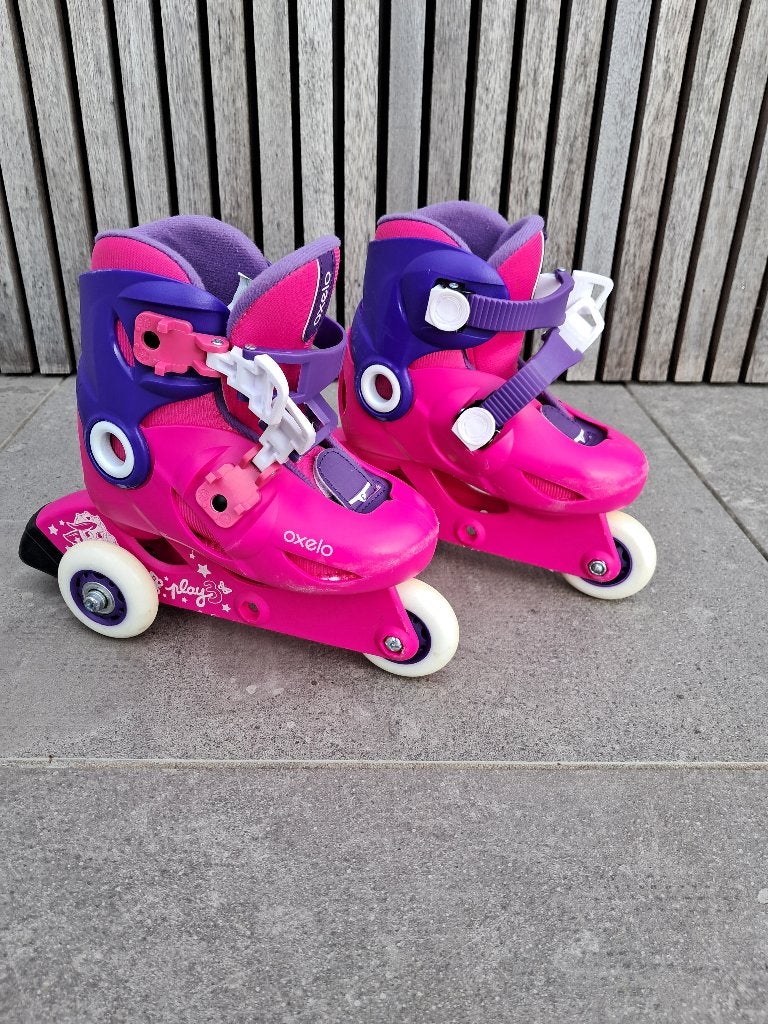 Rolschaatsen, Ophalen, Verstelbaar, Zo goed als nieuw, Kinderen