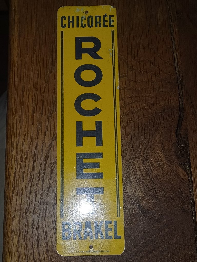 Plaque de porte Chicorée Rochet Brakel, Enlèvement ou Envoi, Utilisé, Panneau publicitaire