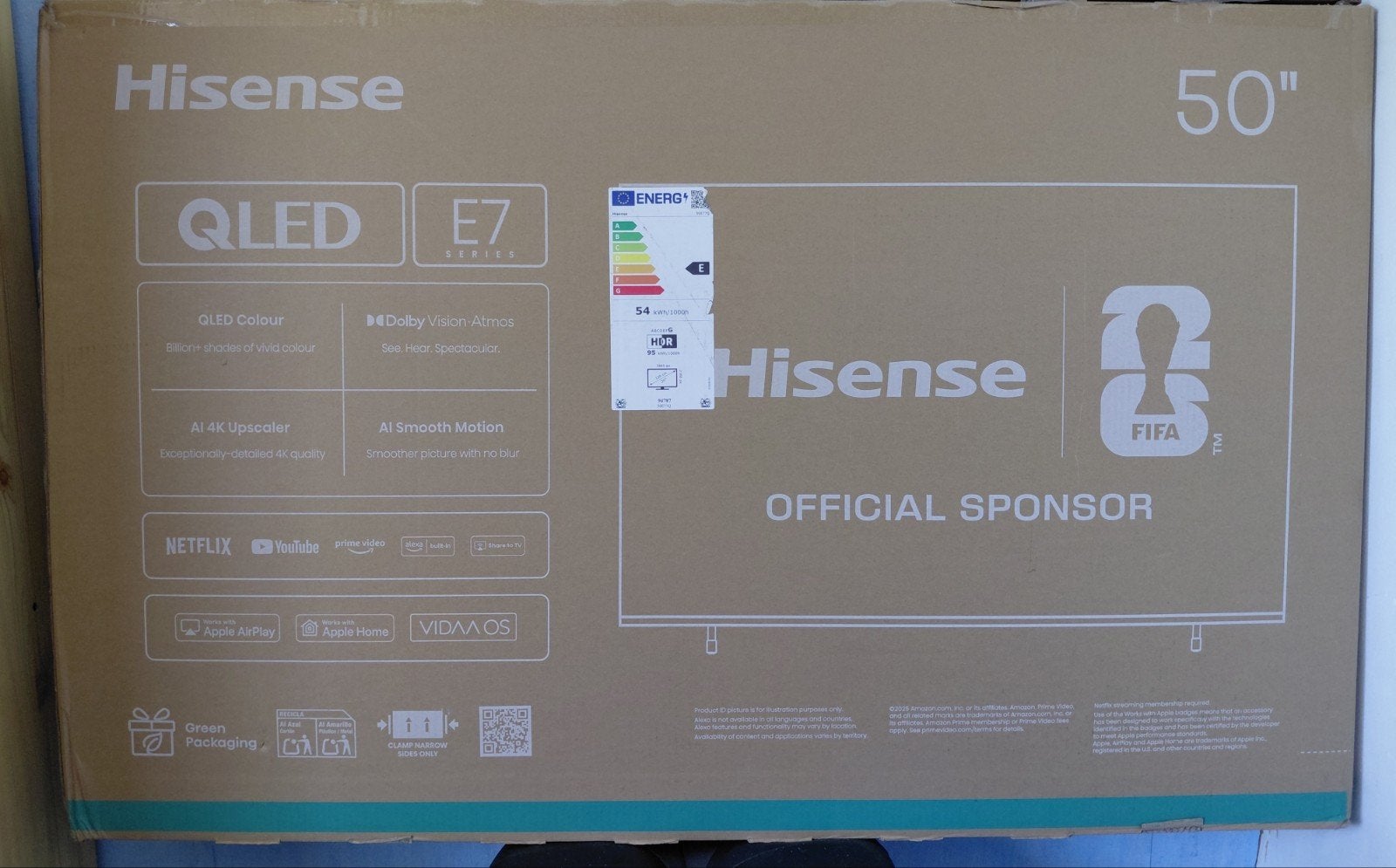 télévision Hisense 126cm Neuve !, TV, Hi-fi & Vidéo, Télévisions, Neuf, Autres marques, QLED, Enlèvement