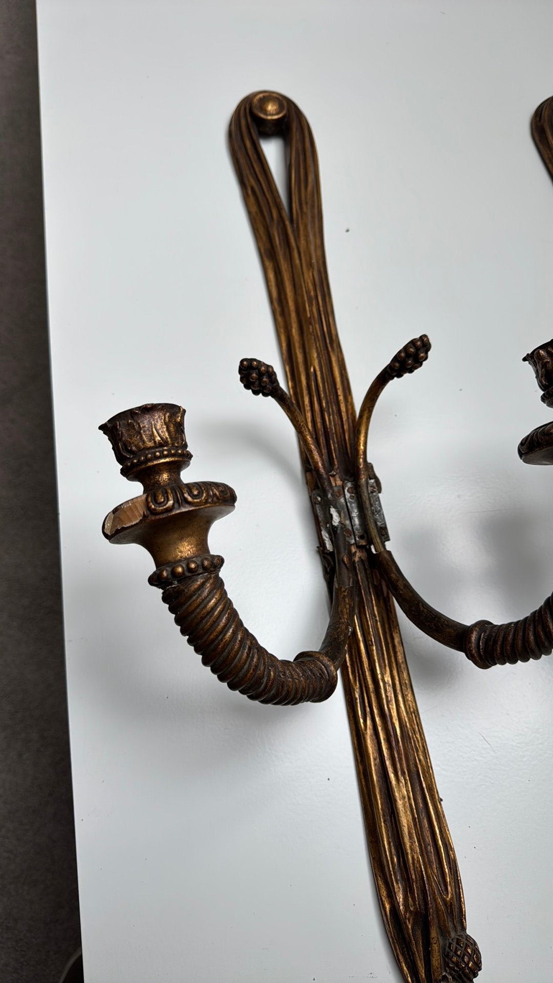 4 muur kandelaars Louis XVI stijl, Antiek en Kunst, Ophalen, Overige materialen
