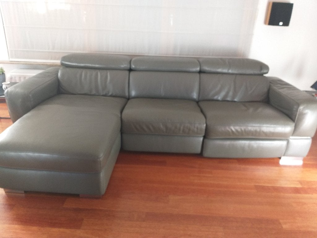 Salon en cuir, Maison & Meubles, Canapés | Salons, 100 à 125 cm, 250 à 300 cm, Banc droit, Enlèvement
