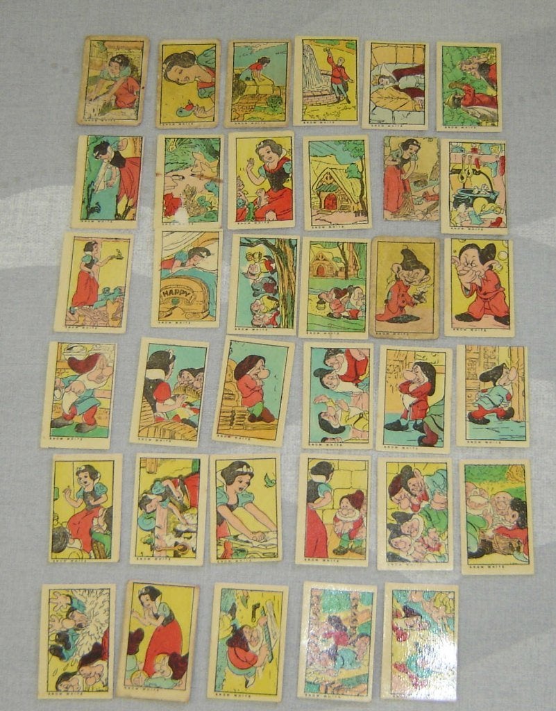 Chromos Sneeuwwitje Snow White 35st RARE, Verzamelen, Foto's en Prenten, Gebruikt, Verzenden, Voor 1940, Prent