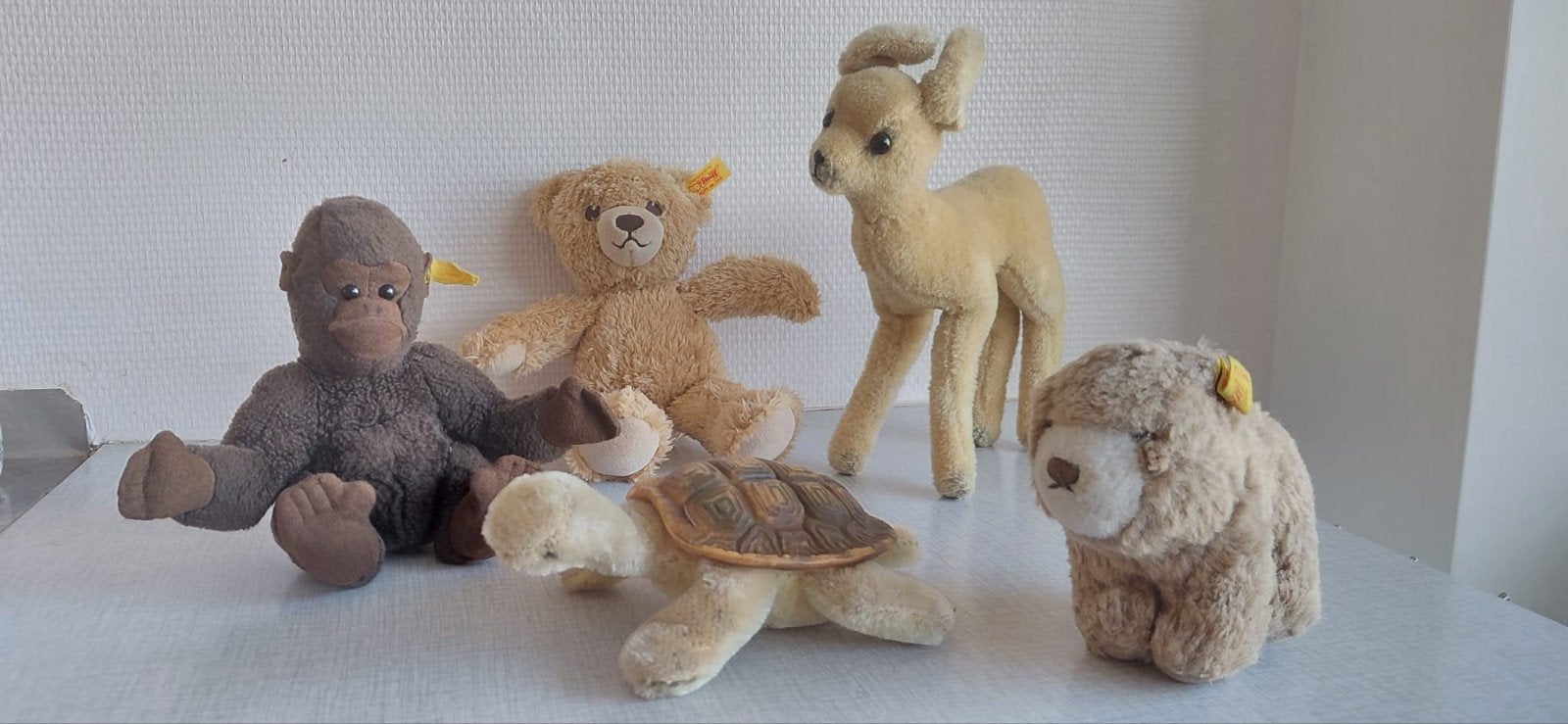 Steiff collectie van 4 knuffels : vintage en recente, Ophalen of Verzenden, Zo goed als nieuw, Steiff