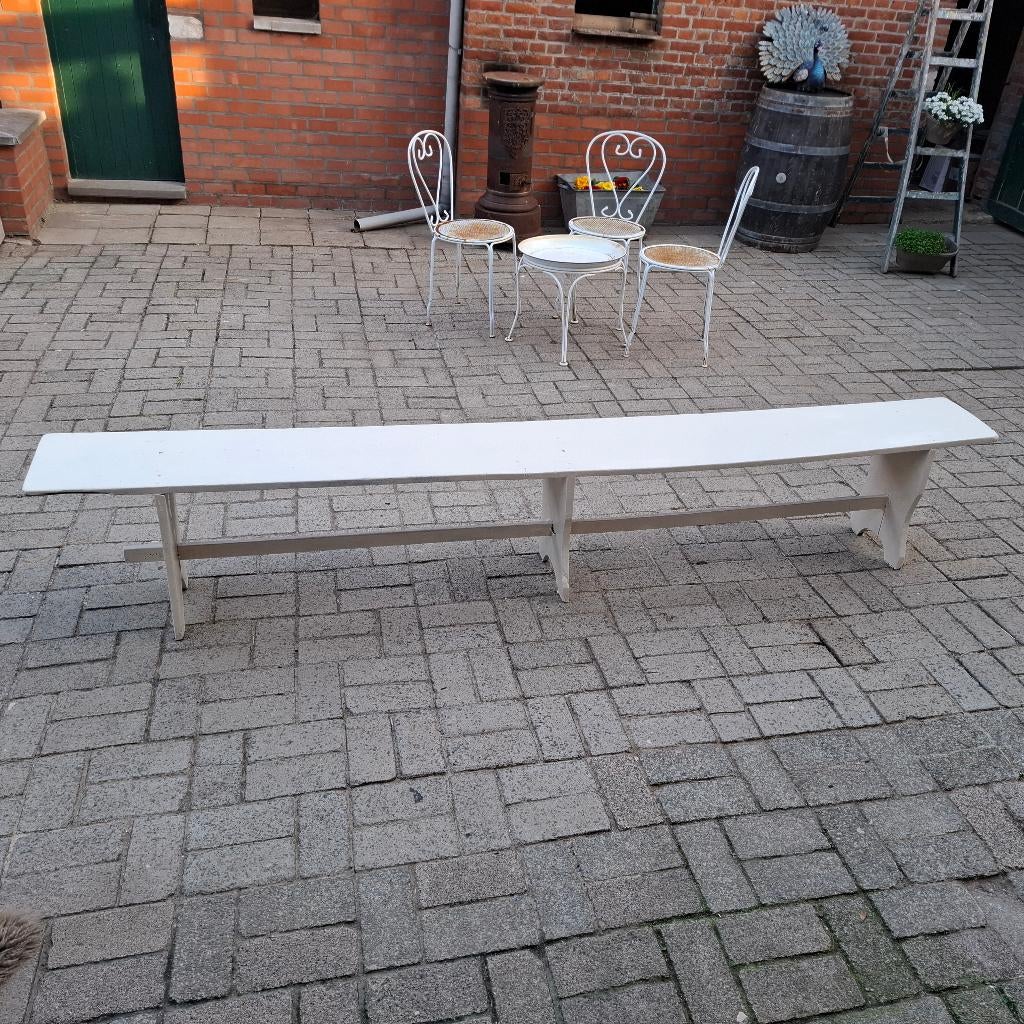 Mooie franse brocante bank van 270 cm lang, Ophalen