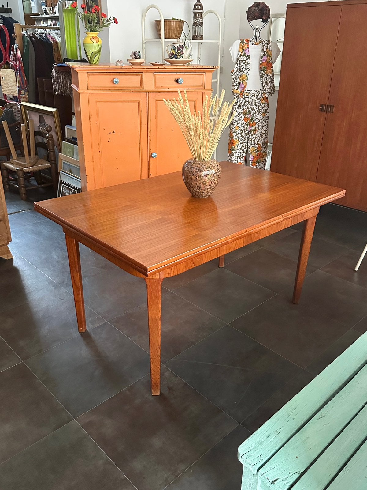 Table à rallonges scandinave en teck ️, Enlèvement