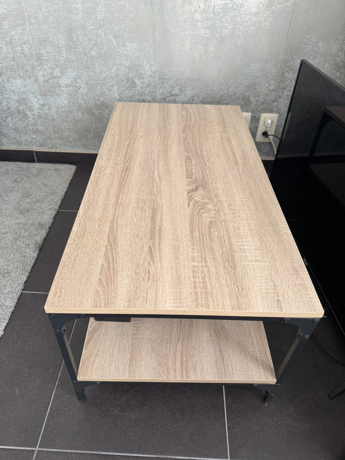 Houten salontafel, Huis en Inrichting, Tafels | Salontafels, 100 tot 150 cm, Zo goed als nieuw, Overige houtsoorten, 50 tot 100 cm