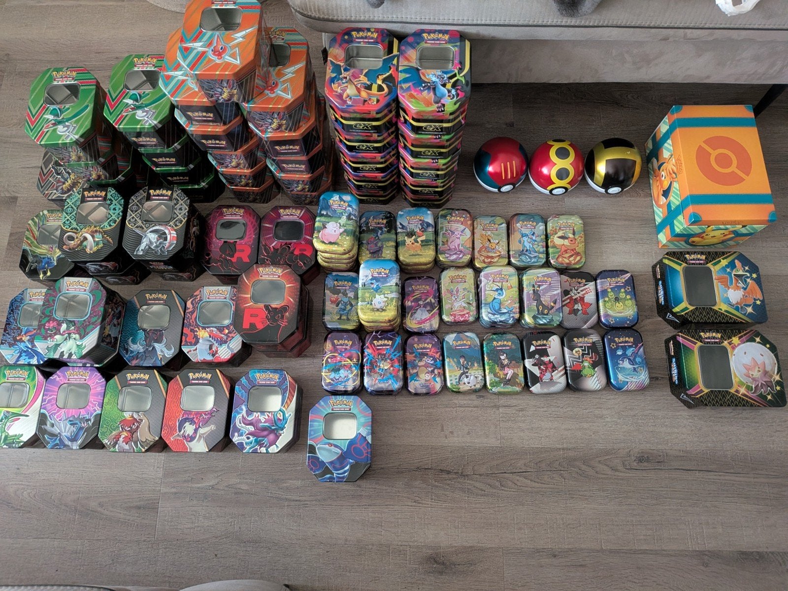 Lege tins 98 stuks, Ophalen