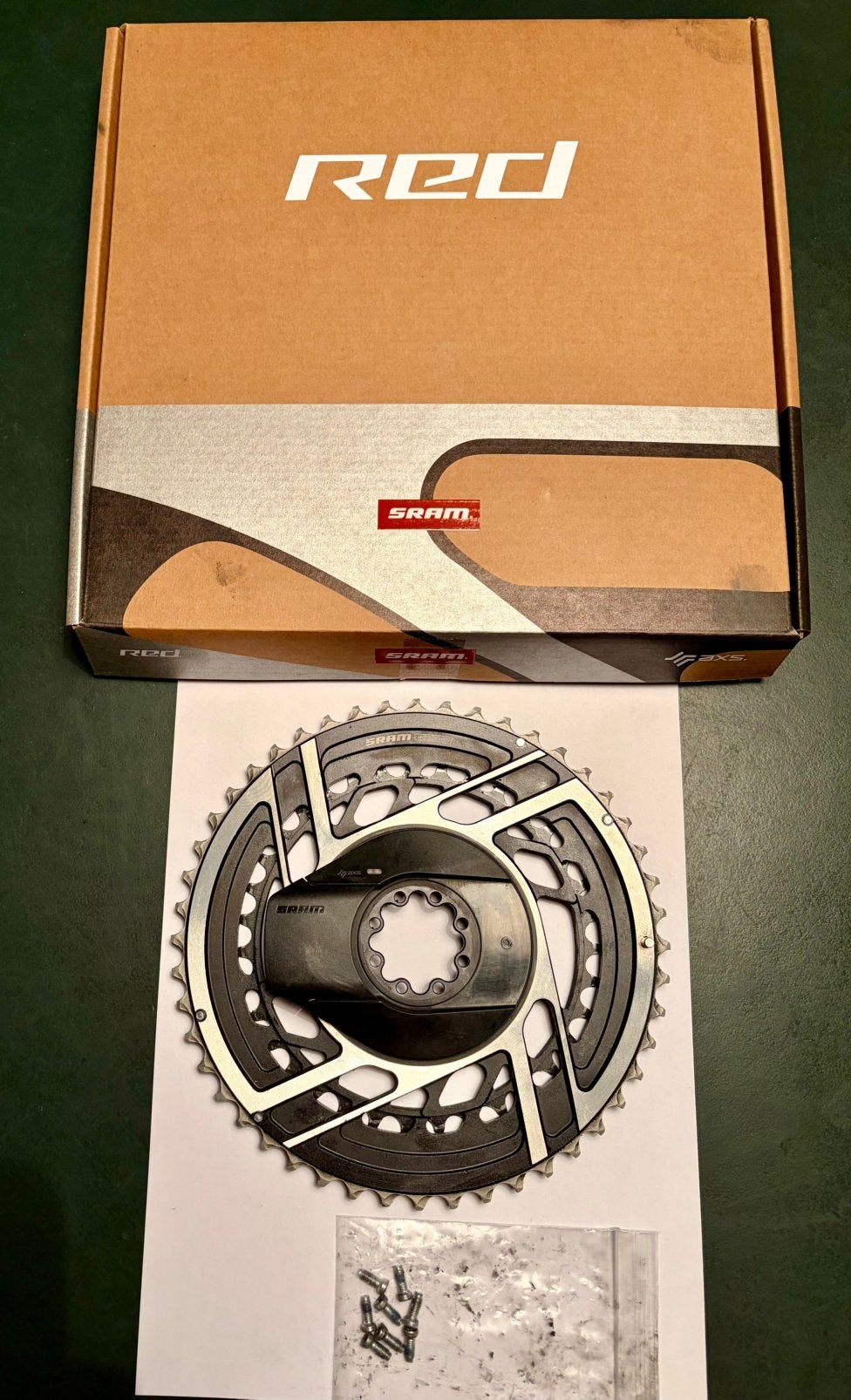 Sram red axs 12 speed 2x12 e1 zwart zilver 48/35, Ophalen of Verzenden, Zo goed als nieuw