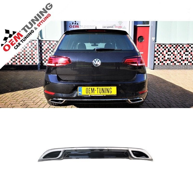Highline look Diffuser geschikt voor GOLF 7.5 | 2017- 2020 |, Auto-onderdelen, Carrosserie, Bumper, Volkswagen, Achter, Nieuw