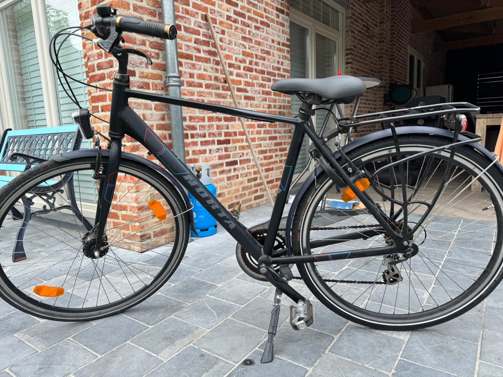 School-/stads fiets jongens Norta 7 versnellingen, Fietsen en Brommers, Versnellingen, Zo goed als nieuw, Schijfrem, Ophalen