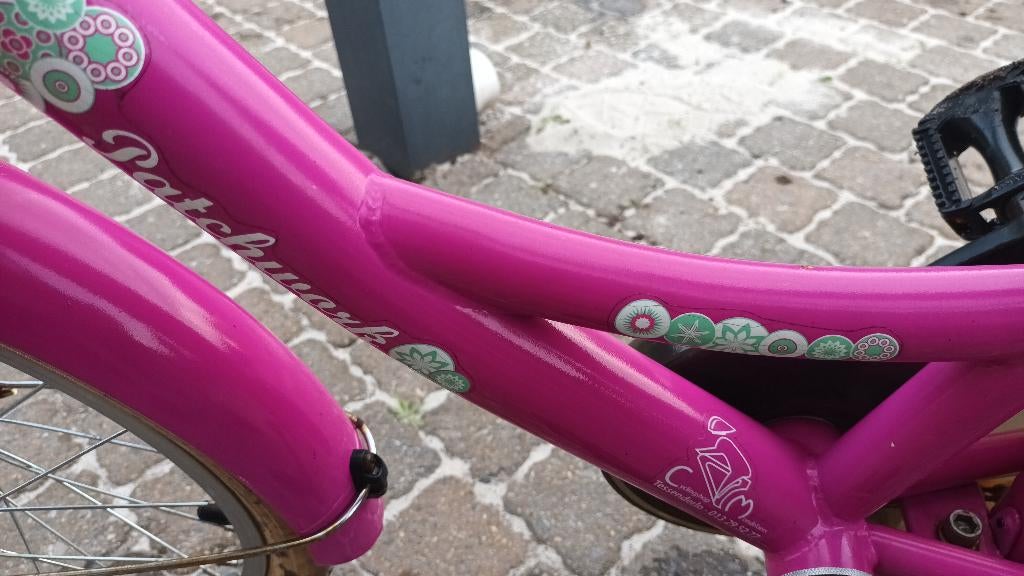 Kinderen dames fiets 19 inch, Ophalen, Gebruikt, Terugtraprem, 20 inch