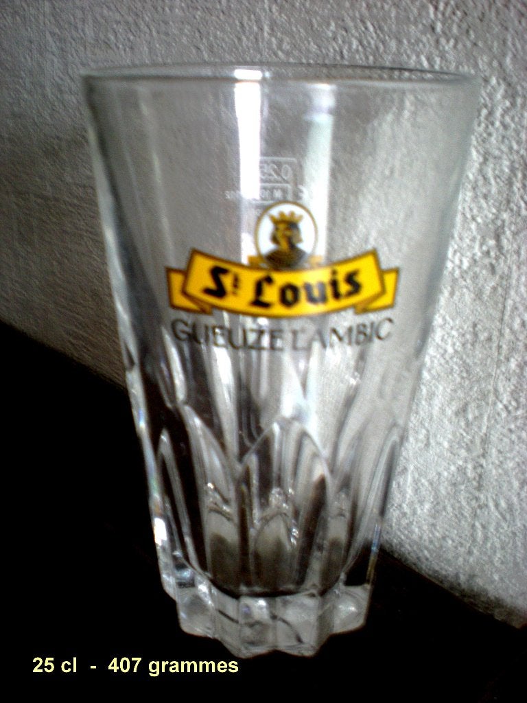 St Louis  Gueuze Lambic  (lourd - 407 gr), Enlèvement ou Envoi, Comme neuf, Verre ou Verres