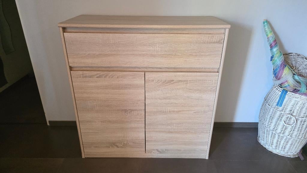 Hoog kastje of tv meubel, Ophalen, Gebruikt, Overige houtsoorten