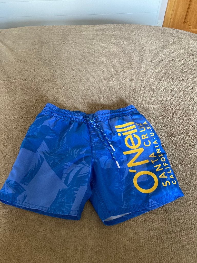 Blauwe zwembroek, merk: O'Neill, maat 128, 8 jaar, Ophalen of Verzenden, Zo goed als nieuw, Setje, O ' NEILL
