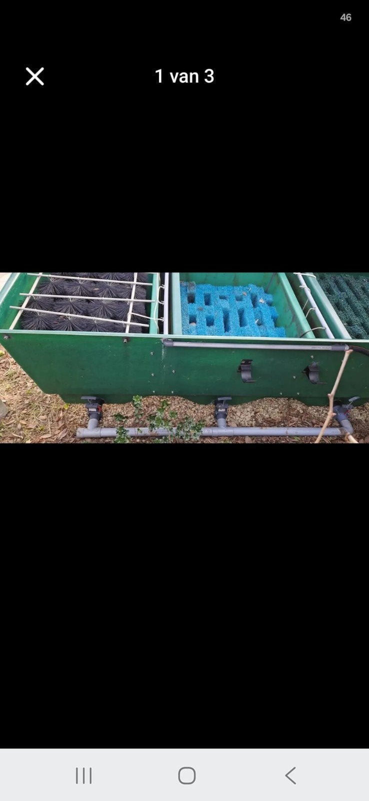 3 Kamervijverfilter + Vorter + UV lamp, Tuin en Terras, Ophalen