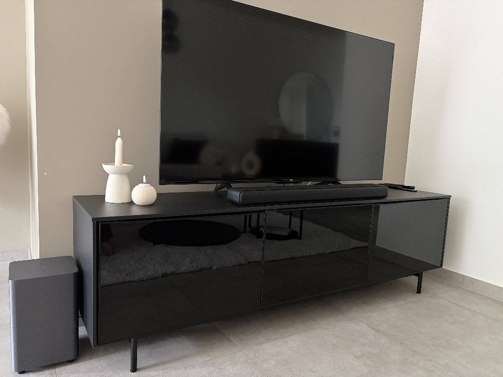 Tv TCL 55T7B + Soundbar S55HE, Autres marques, QLED, Comme neuf, Enlèvement
