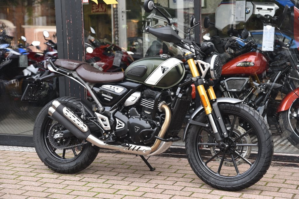 TRIUMPH SCRAMBLER 400 X ***MOTOVERTE.BE***, Motos, Entreprise, Occasion, 400 cm³, 12 à 35 kW