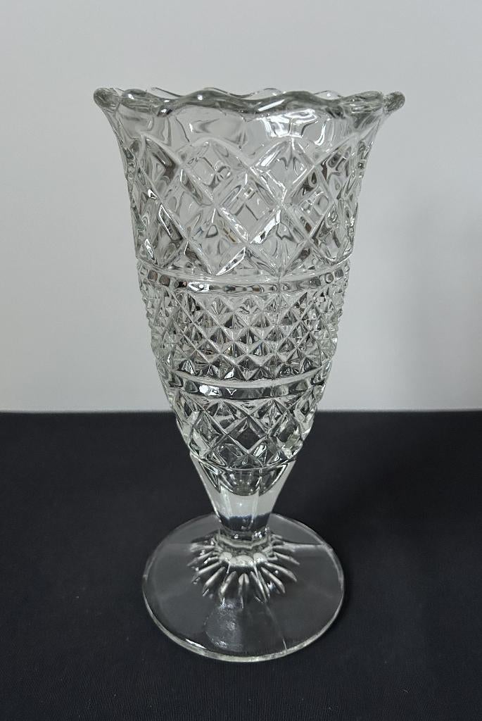 Vintage Glazen Vaas, Antiek en Kunst, Ophalen of Verzenden