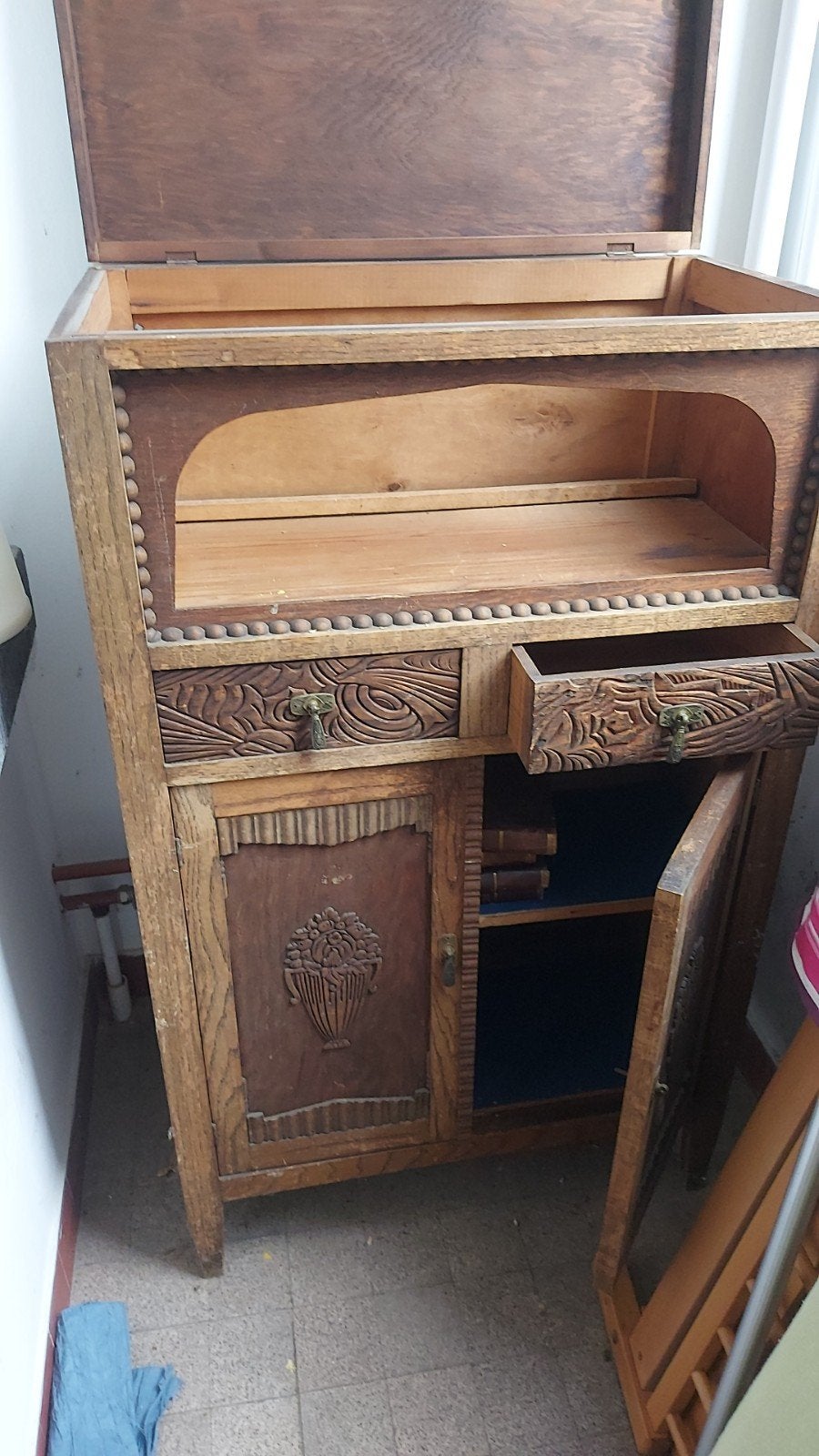 Art-deco dressoir uit de periode 1920–1950, Huis en Inrichting, Kasten | Secretaires, Ophalen