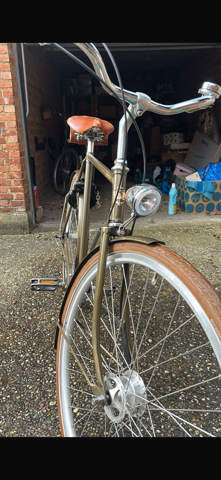 Achielle Basiel maat 57, Fietsen en Brommers, Terugtraprem, Gebruikt, Versnellingen, 53 tot 57 cm
