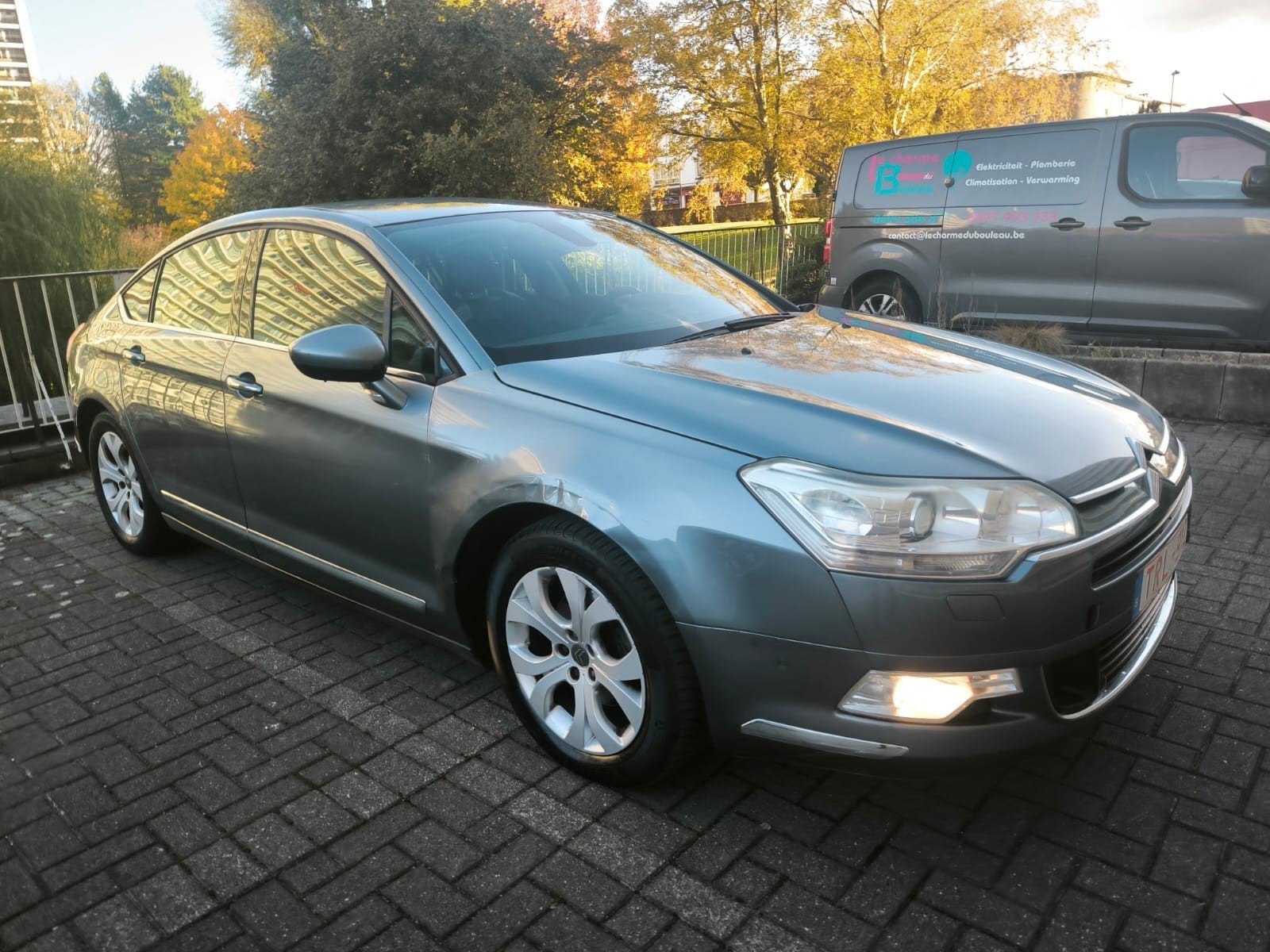 Citroen C5 2.0 hdi 2011 1prop 190mkm cuir navi clime euro5b, Auto's, Zwart, Leder, 99 g/km, 5 deurs