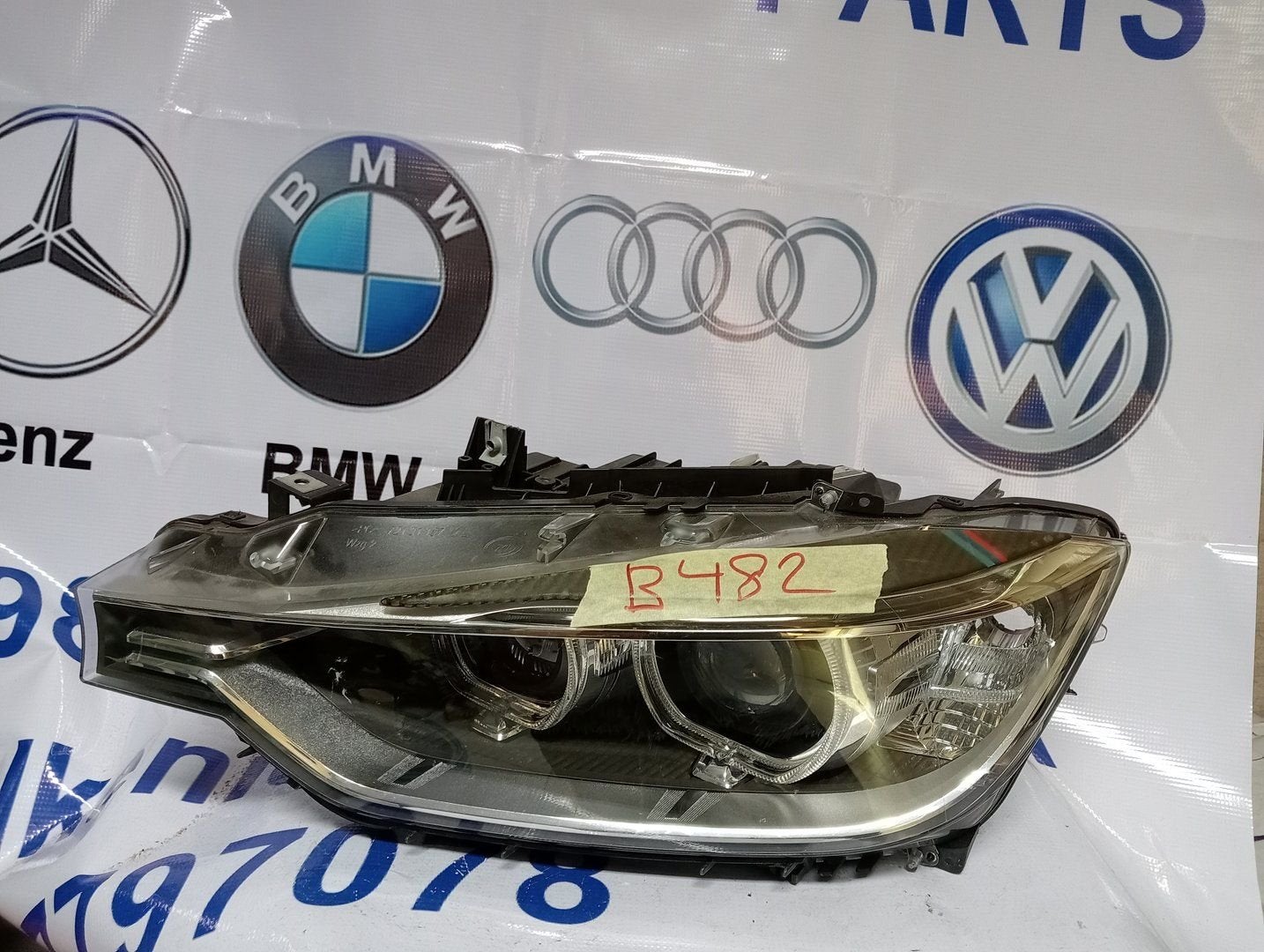 BMW 3 SERIE F30 F31 XENON LED KOPLAMP Links 63117314531, Gebruikt, -, -, Ophalen of Verzenden
