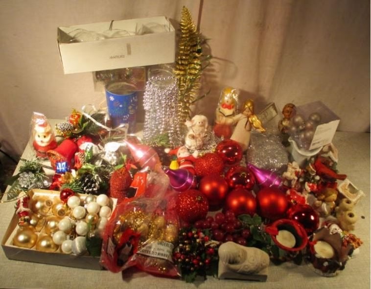 Mooi Partij Kerstversiering en Kerstballen, Diversen, Kerst, Ophalen of Verzenden, Zo goed als nieuw