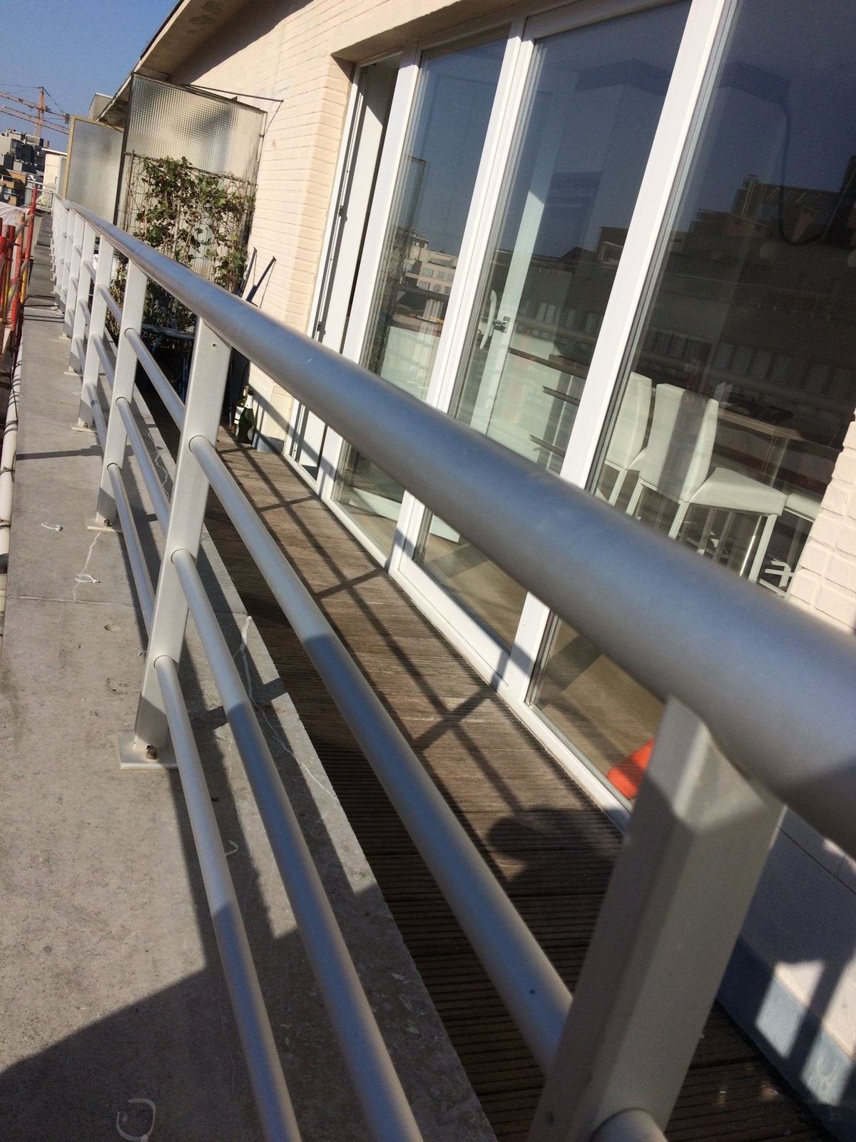Aluminium leuning balustrade hekwerk, Tuin en Terras, Tuinhekken en Hekwerk, Ophalen, Zo goed als nieuw, Aluminium