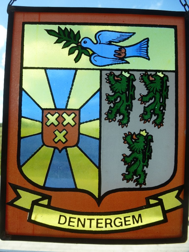 ARMOIRIES EN VITRAIL DE DENTERGEM (PETITES), Enlèvement ou Envoi