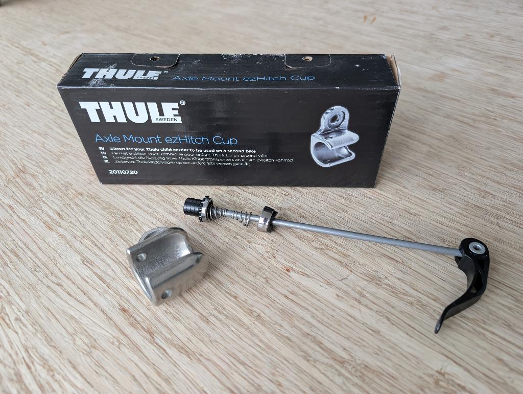 Thule Axle Mount ezHitch Cup, Vélos & Vélomoteurs, Enlèvement ou Envoi, Comme neuf, Remorque pour enfant, THULE