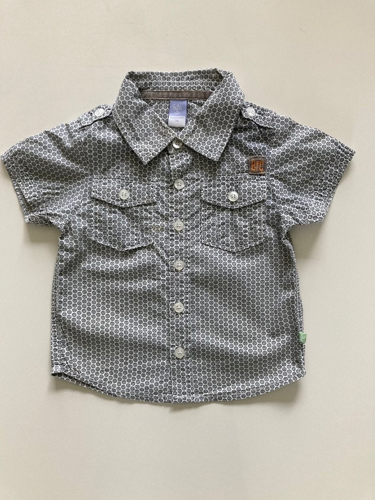 Chemise « Babyface » pour garçon à motif gris - taille 74, Enfants & Bébés, Vêtements de bébé | Taille 74, Comme neuf, Garçon