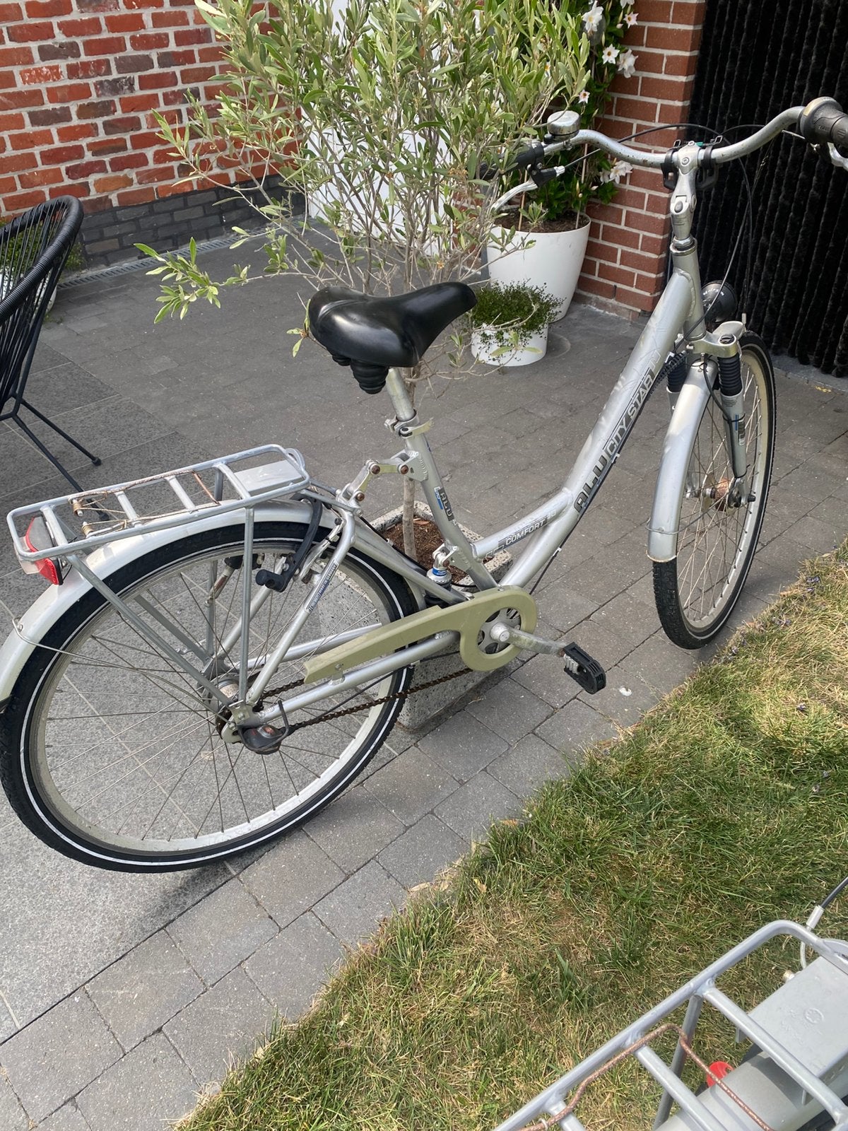 Fietsen man en vrouw alu city star, Fietsen en Brommers, Terugtraprem, Gebruikt, Versnellingen, Ophalen