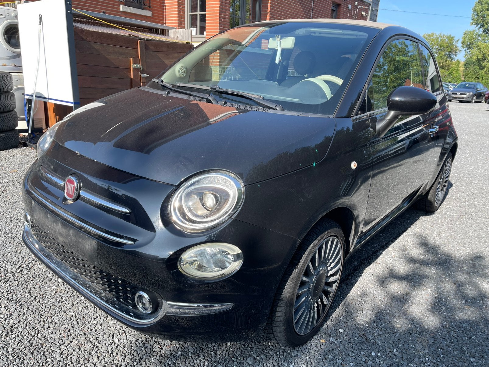 Fiat 500C, Voorwielaandrijving, Cabriolet, Blauw, Leder