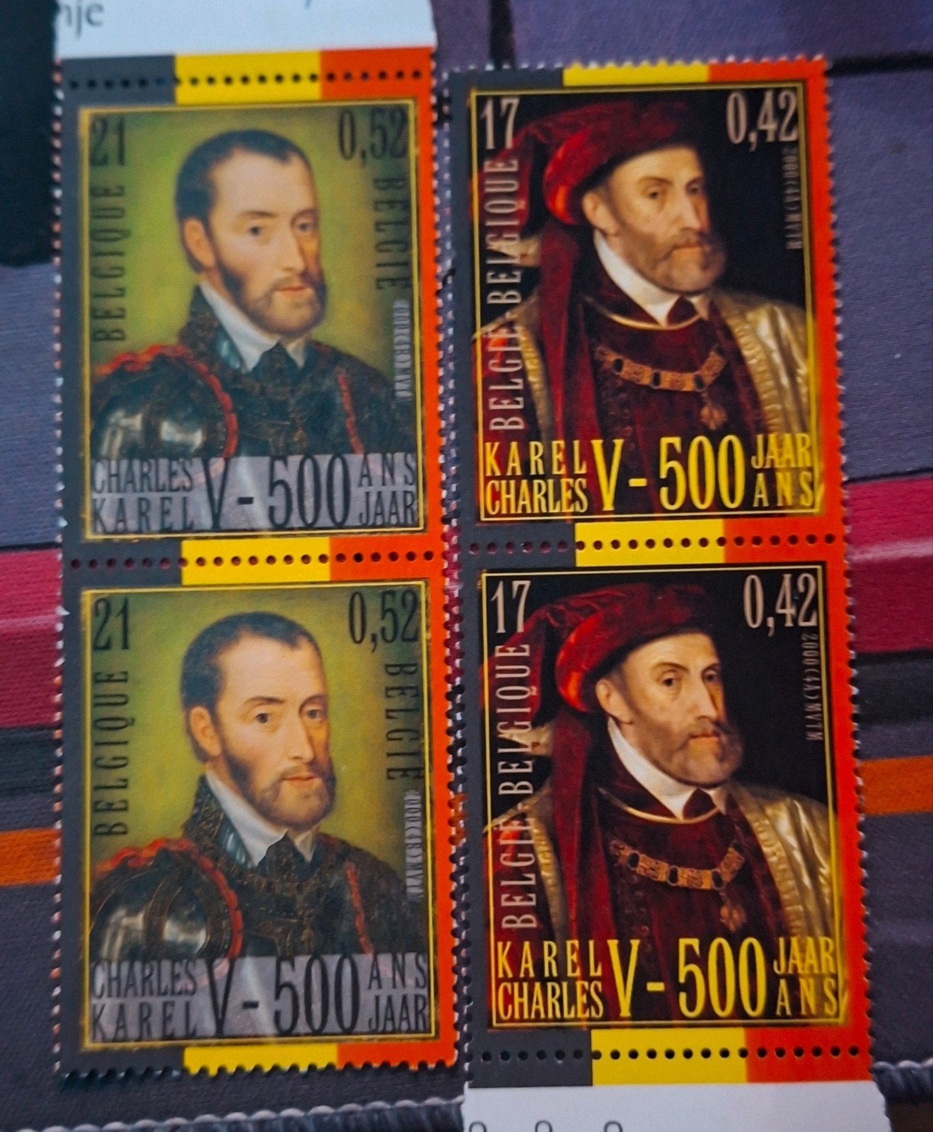 Postzegels Karel V, Postzegels en Munten, Ophalen