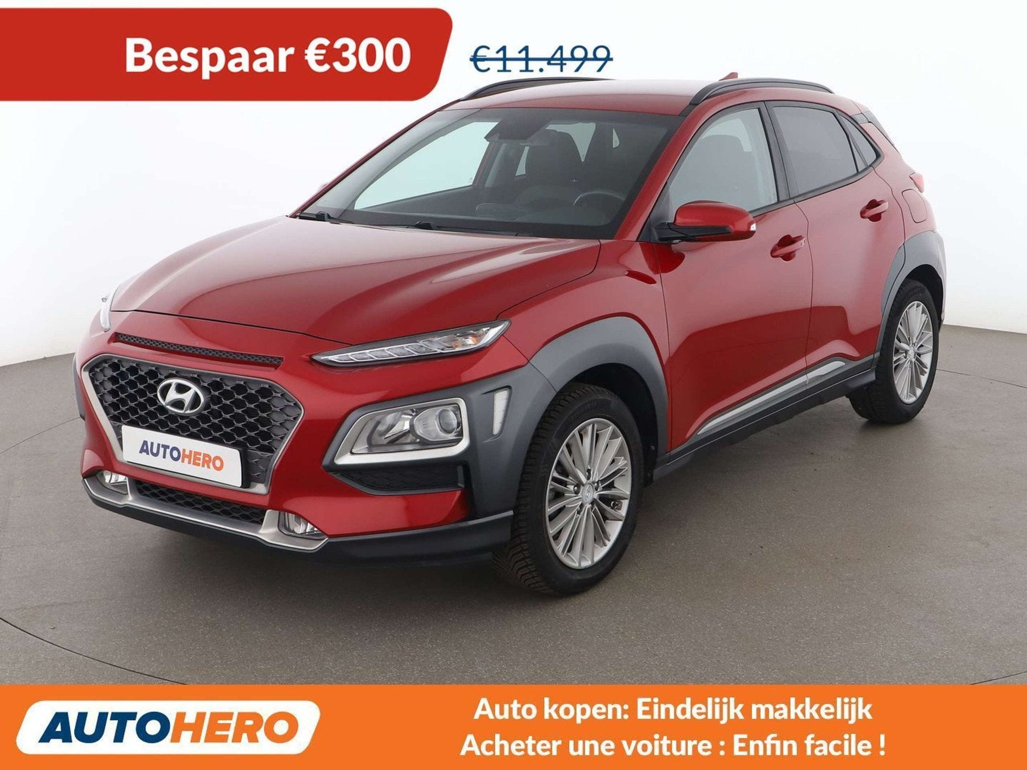 Hyundai KONA 1.0 TGDI Style 2WD (bj 2019), Auto's, Voorwielaandrijving, Stof, Gebruikt, Euro 6