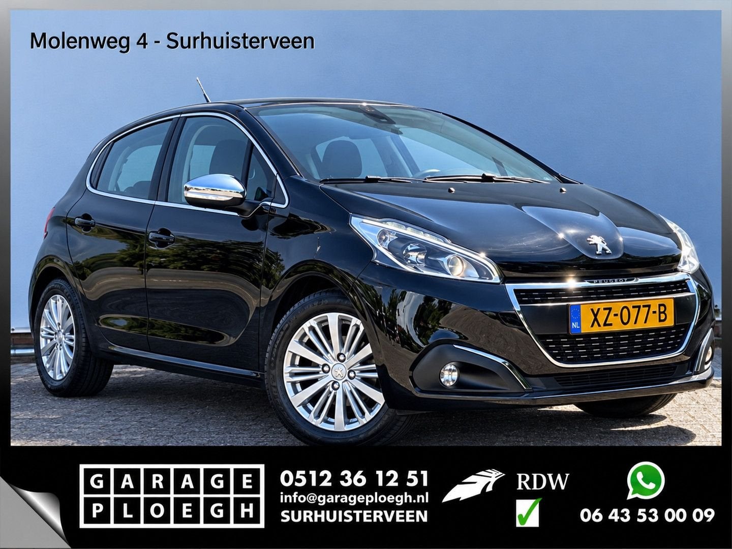 Peugeot 208 1.2 Injectie Allure Carplay Clima Cruise Orig.NL, Auto's, 129 g/km, Zwart, Bedrijf, Handgeschakeld