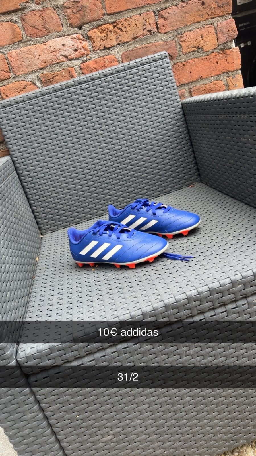 Chaussures foot t 31,5 addidas, Sports & Fitness, Football, Enlèvement, Comme neuf, Chaussures