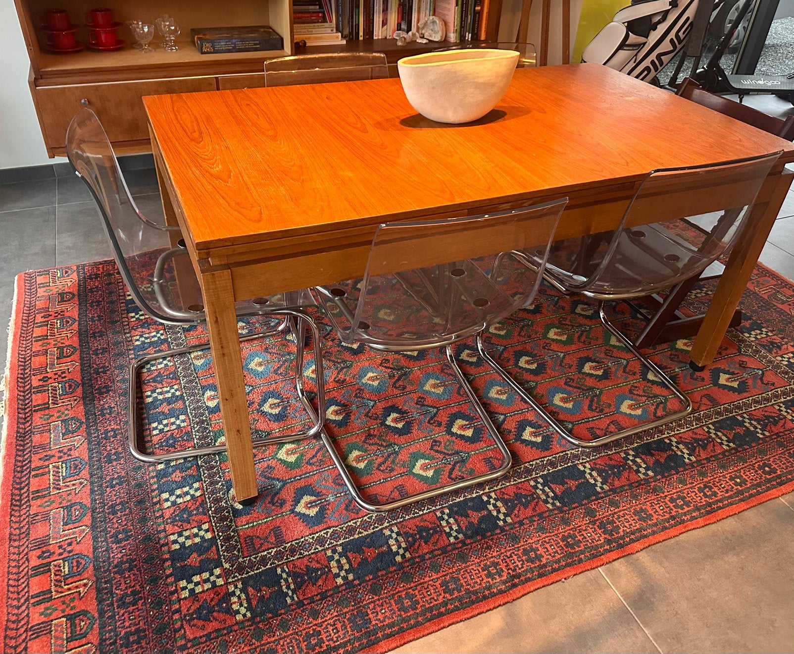 Vintage handgeknoopt Afghaans/Baluchi wol tapijt– 185 x 285, Huis en Inrichting, Stoffering | Tapijten en Vloerkleden, Zo goed als nieuw