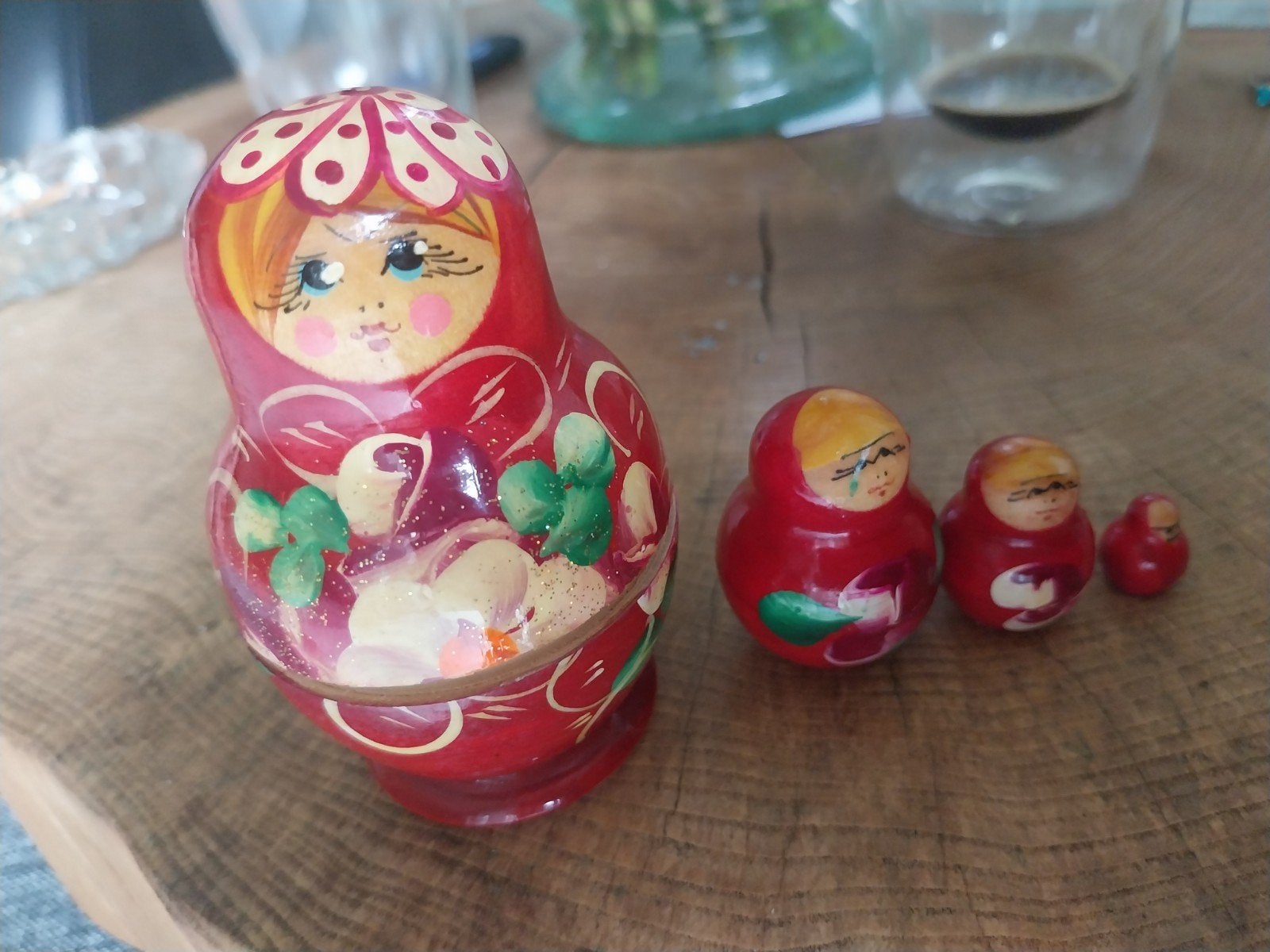Russische Baboška / Matrosjka poppen (set van 4) – Hout en h, Enlèvement