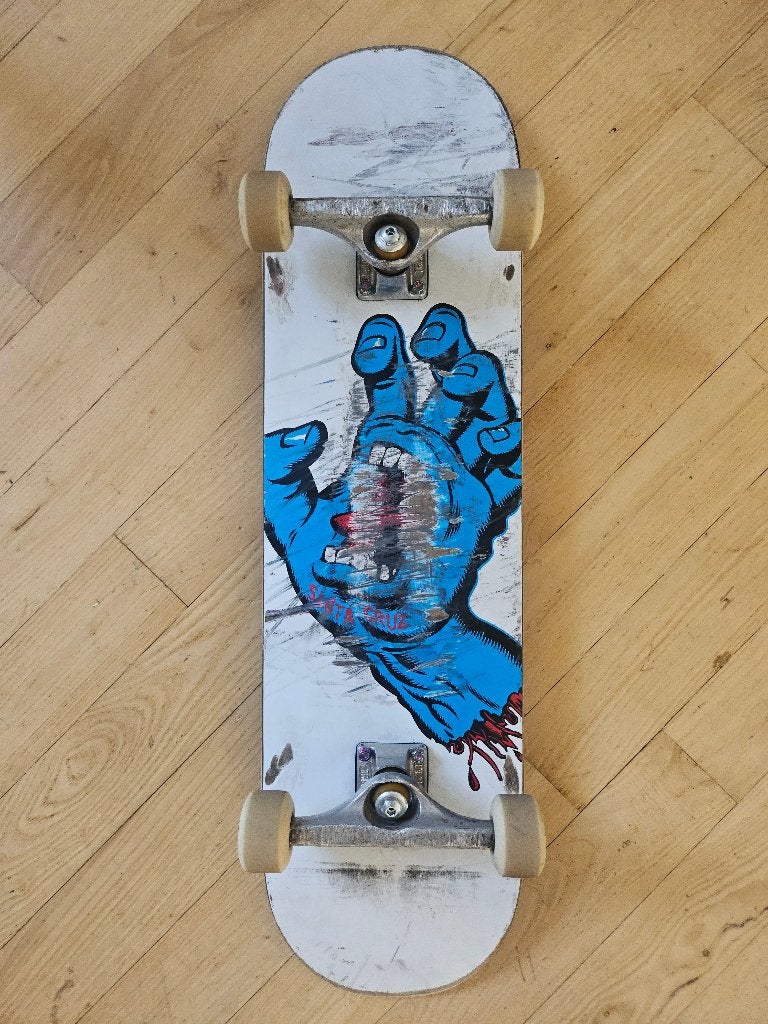 8.25 Santa Cruz skateboard, Inverted Independent trucks, etc, Sport en Fitness, Skateboarden, Gebruikt, Skateboard, Ophalen
