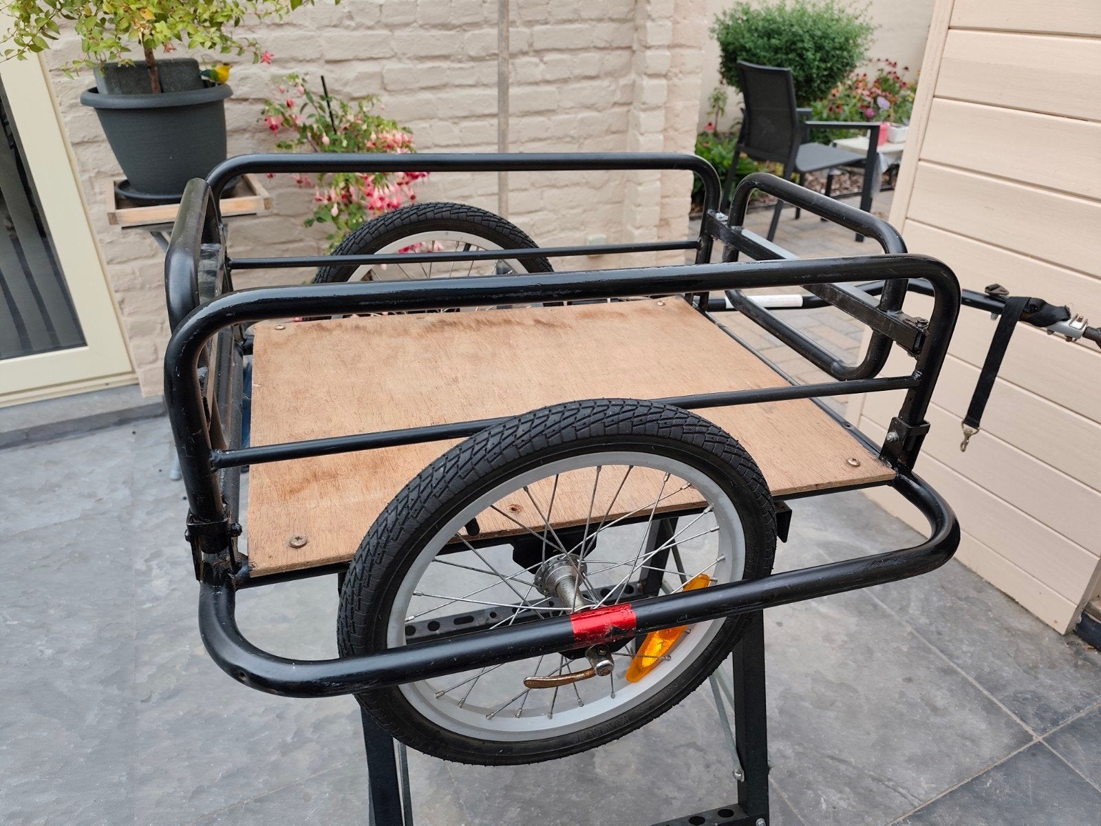 fietskar met koppeling, Ophalen
