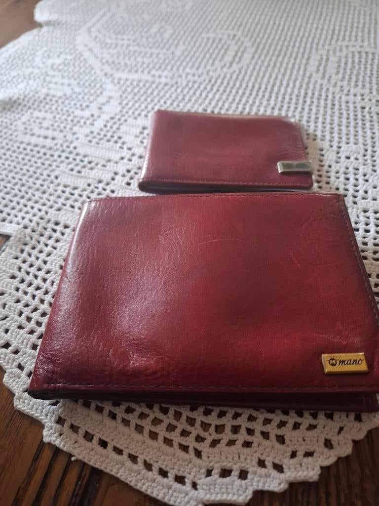 Herenportefeuille merk Mano en dames, Ophalen of Verzenden, Leder