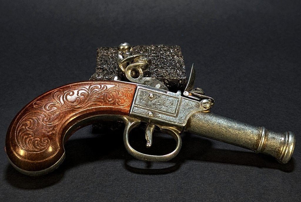 Denix Replica Colonial Pocket Flintlock Pistol, Enlèvement ou Envoi, Autres, Autres types