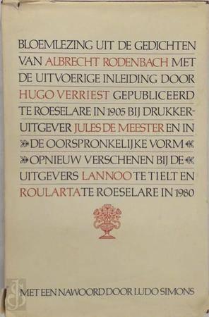 boek: bloemlezing uit de gedichten van Albrecht Rodenbach, Boeken, Ophalen of Verzenden, Gelezen, Eén auteur